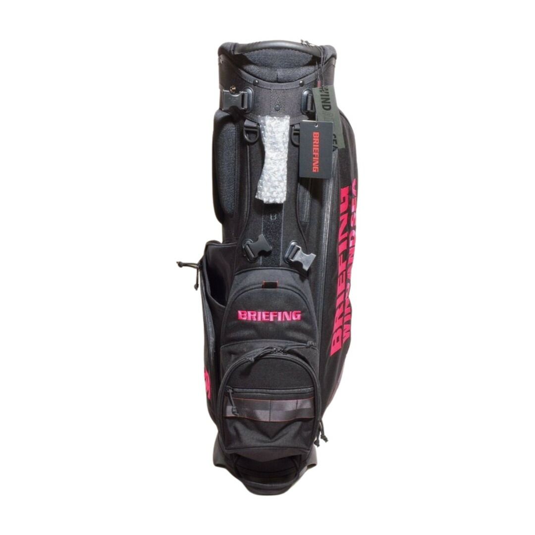 BRIEFING GOLF WIND AND SEA ブリーフィング ウィンダンシー キャディバッグ CR-4 #03 WDS 黒×ピンク メンズ F-YA1097
