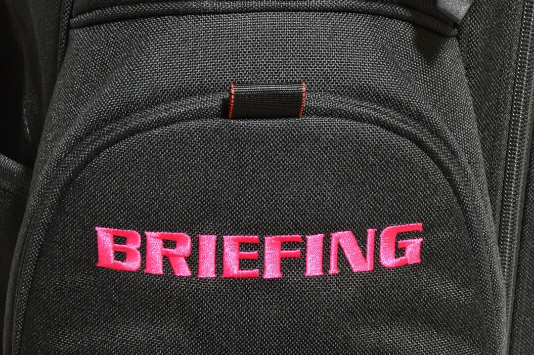 BRIEFING GOLF WIND AND SEA ブリーフィング ウィンダンシー キャディバッグ CR-4 #03 WDS 黒×ピンク メンズ F-YA1097