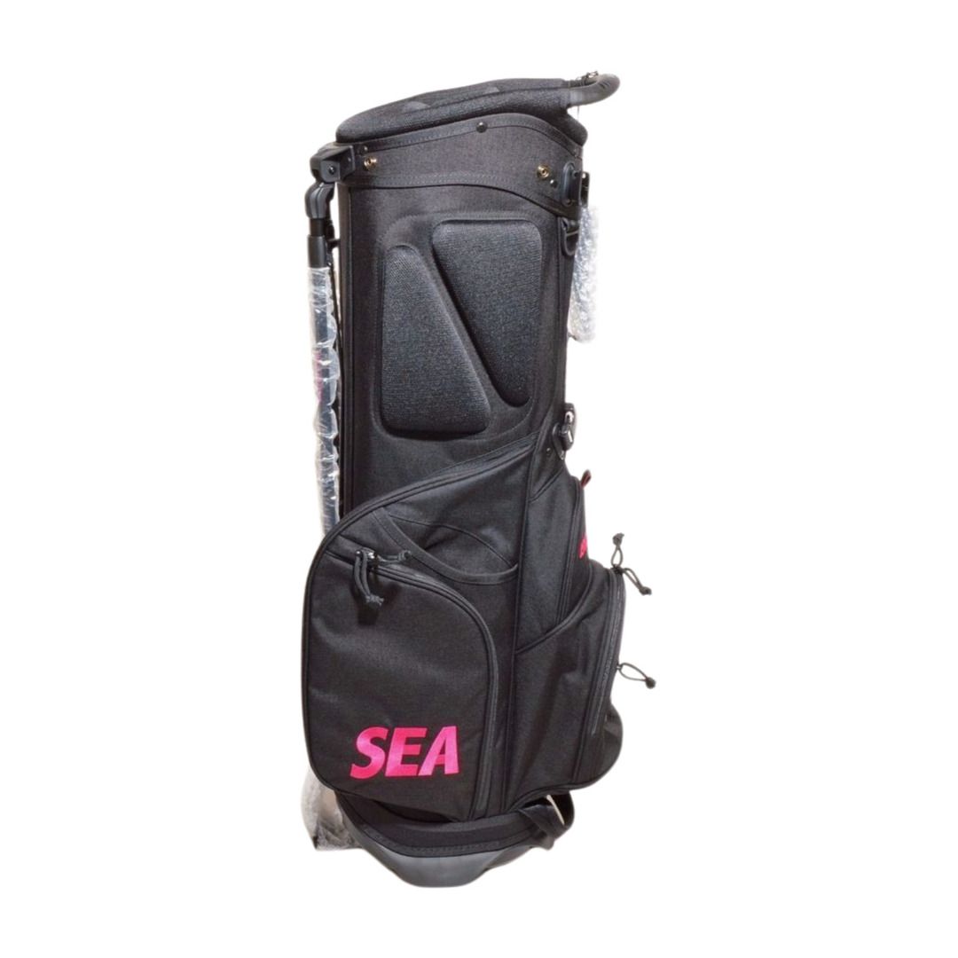 BRIEFING GOLF WIND AND SEA ブリーフィング ウィンダンシー キャディバッグ CR-4 #03 WDS 黒×ピンク メンズ F-YA1097