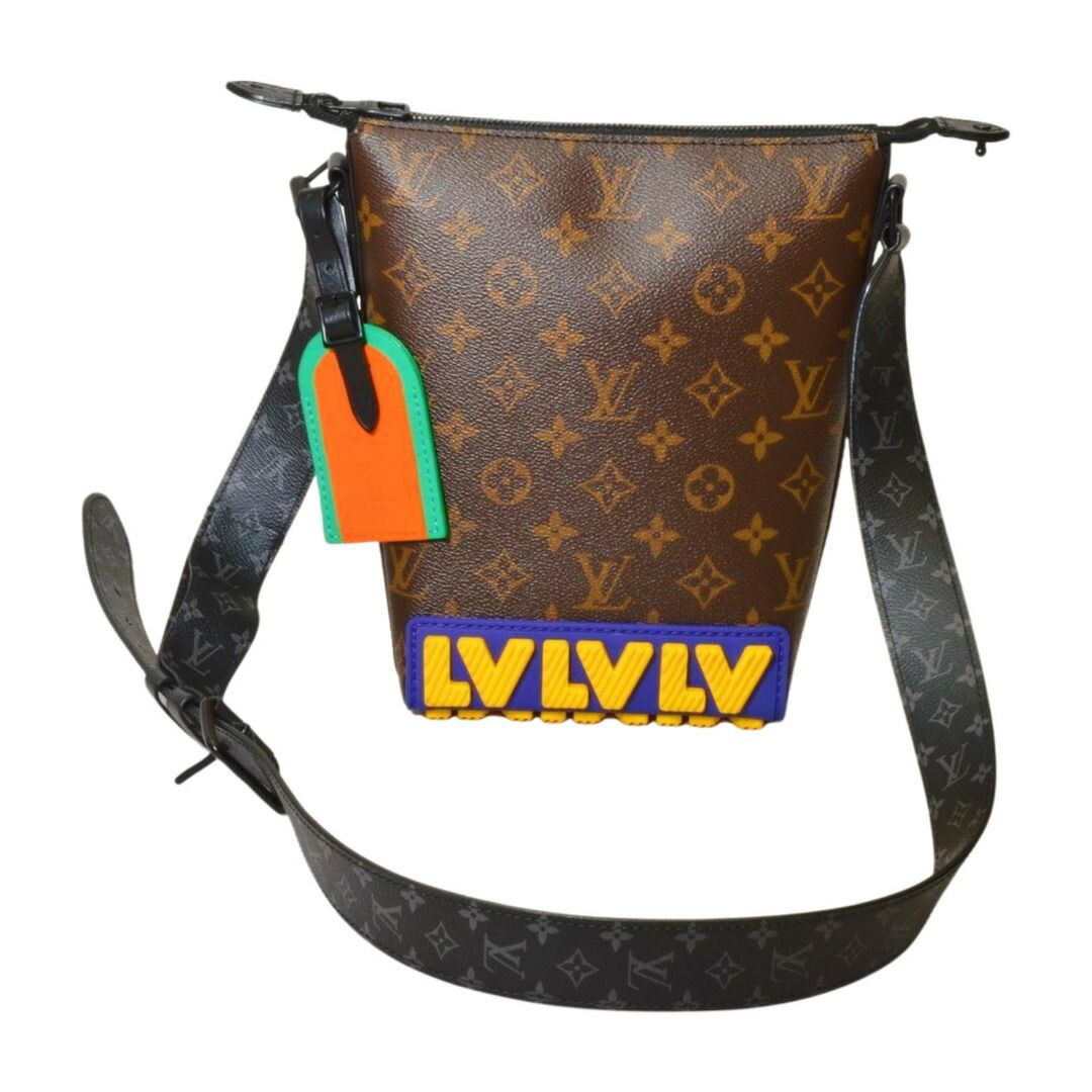 ルイヴィトン LOUIS VUITTON ショルダーバッグ ラバークルーザー メッセンジャー モノグラム LVラバー M57966 茶 メンズ F-YA1100
