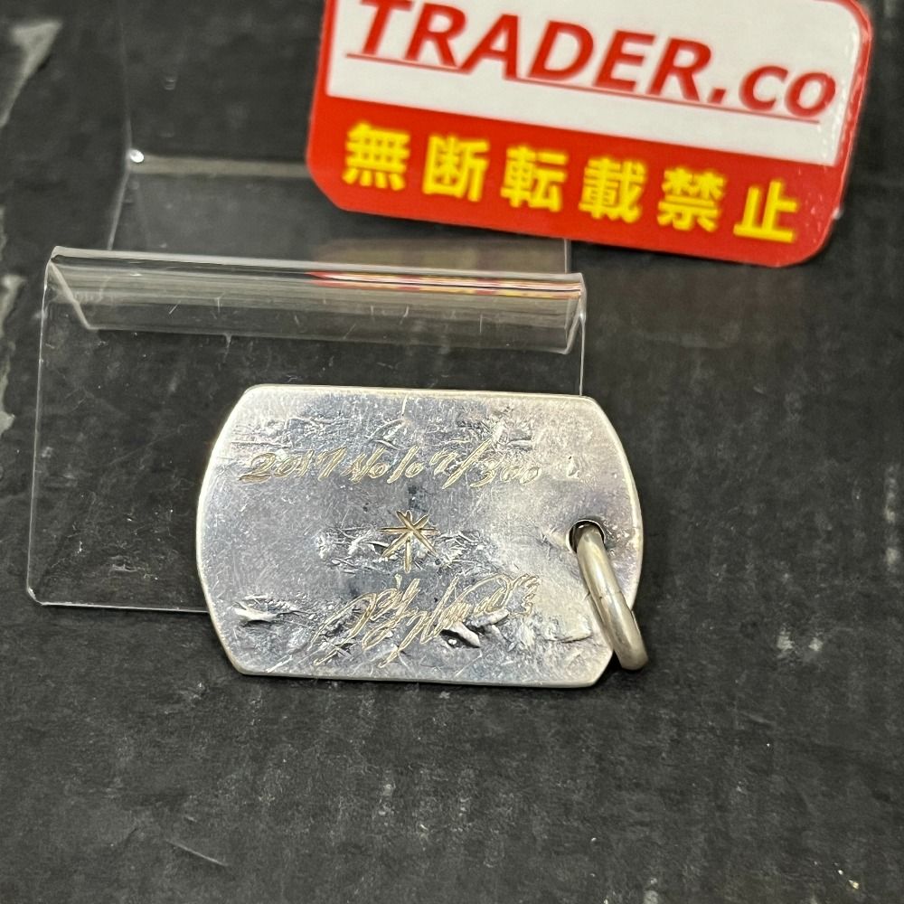 06w21812 BIGHAND ビッグハンド 30th anniversary 限定ドッグタグ シルバー925 ペンダントトップ 【中古品】