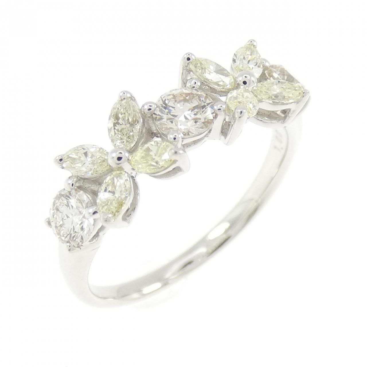 K18WG フラワー ダイヤモンド リング 1.00CT 71,830円