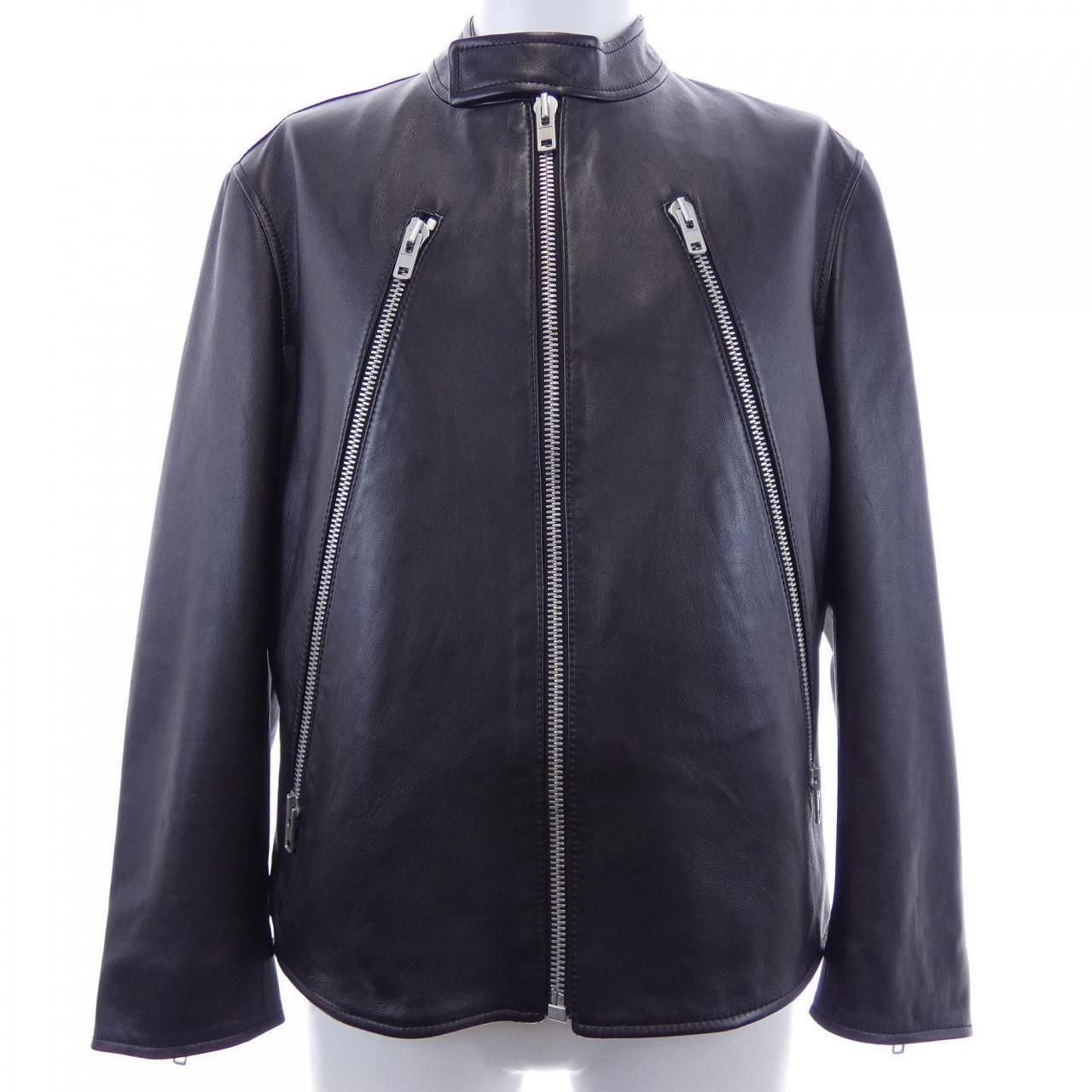 メゾンマルジェラ Maison Margiela ハの字 S50AM0489 レザーライダースジャケット