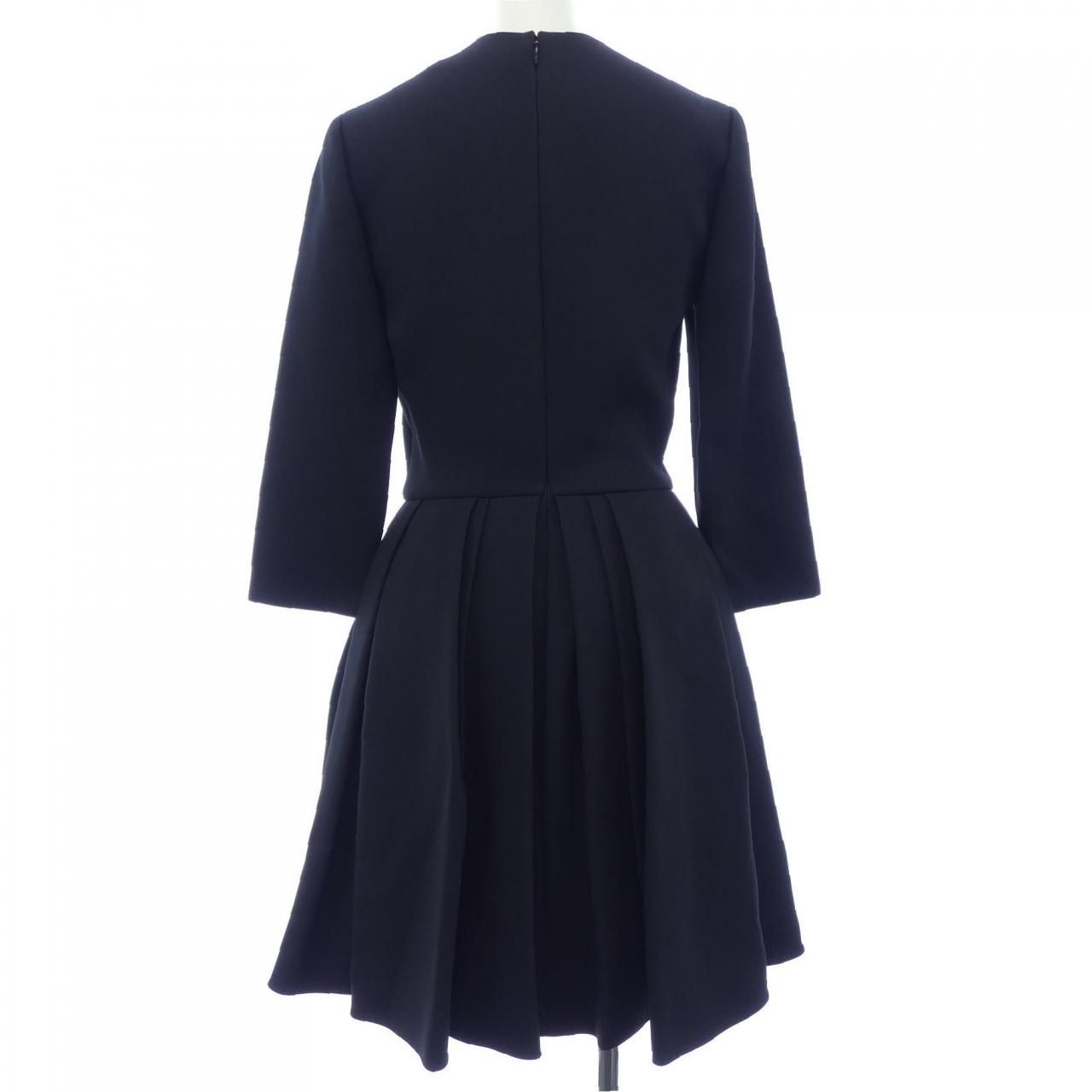 y*&様 Christian Dior ネイビー 長袖ワンピース　11号　ウール y*&様 Christian Dior ネイビー 長袖ワンピース 11号 ウール 【公式通販】