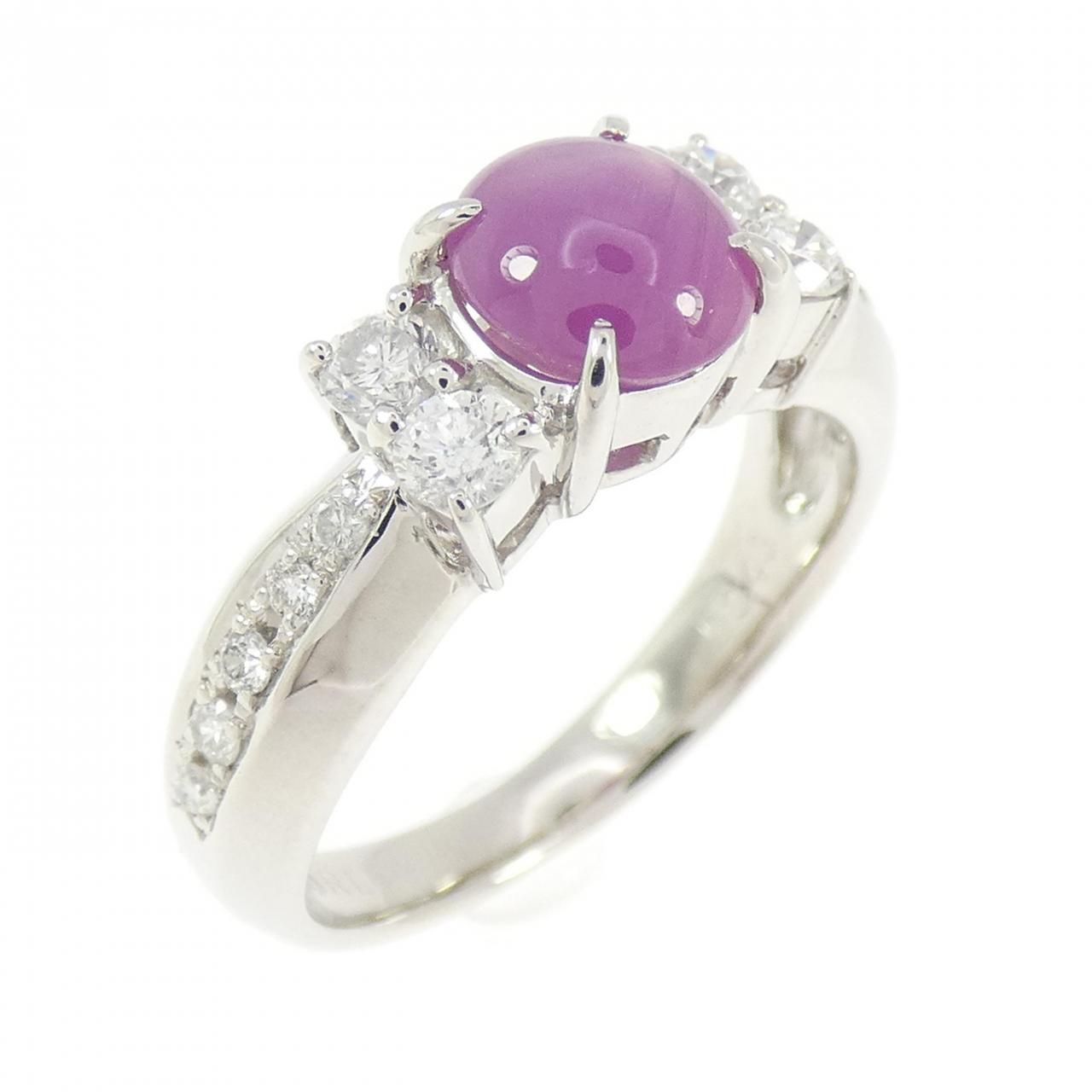 PT900 スタールビー リング 1.64CT