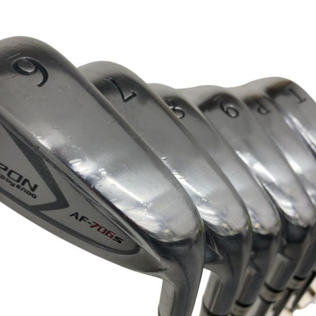 【中古】 エポンゴルフ株式会社 EPON AF-706S 6S アイアンセット IR リシャフト (フレックスその他) メンズ 男性用 右利き 右用 Cランク ゴルフクラブ