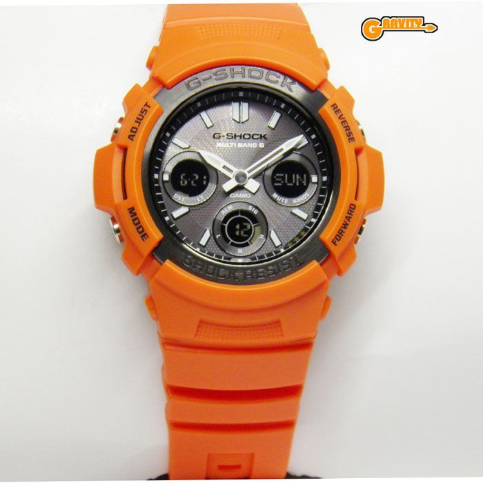 G-SHOCK AWG-M100MR-4AJFレスキューオレンジ 廃盤 レア AWG-100MR-4AJF Rescue Orange Series（レスキューオレンジシリーズ