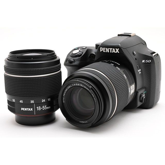 良品＞ PENTAX K-50 ダブルズームキット｜DAL18-55mmWR・50-200mmWR