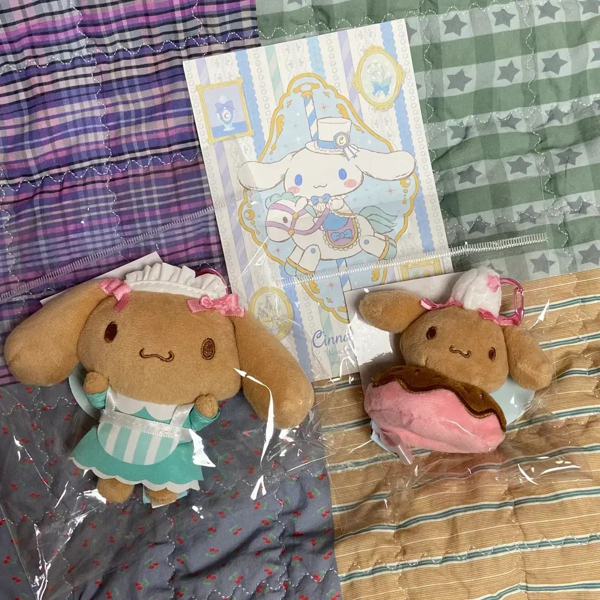 サンリオ シナモロール カフェ モカ ドーナッツ メイド キーホルダー ぬいぐるみ マスコット セット