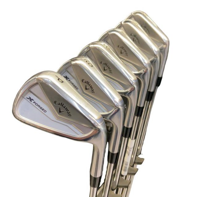 【中古】 キャロウェイ X FORGED(2024) 6S アイアンセット IR Dynamic Gold MID 115 (フレックスS) メンズ 男性用 右利き 右用 Cランク ゴルフクラブ