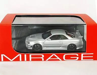【中古】ミニカー 1/43 Nismo R34GT-R Z-tune Silver MIRAGE(レジンモデル) [8359]