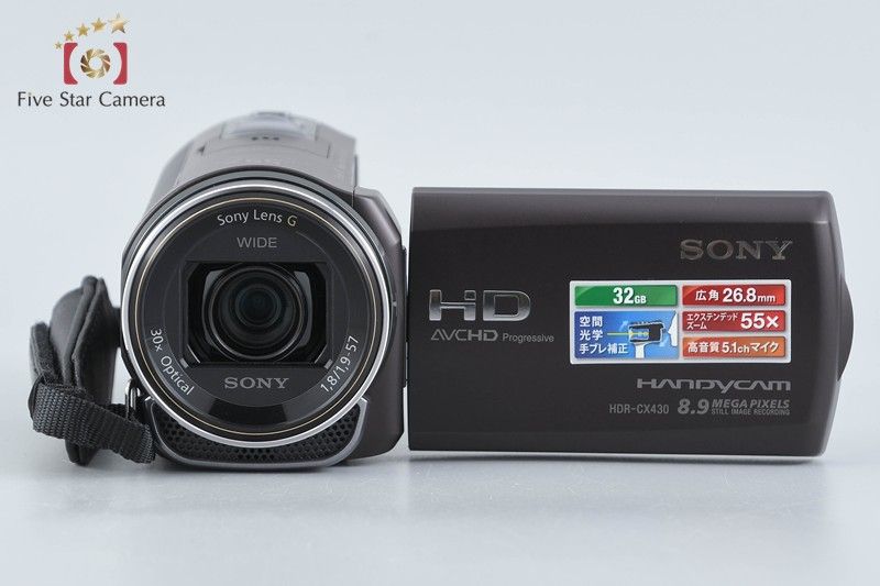 中古】SONY ソニー HANDYCAM HDR-CX430V ブラウン デジタルビデオ