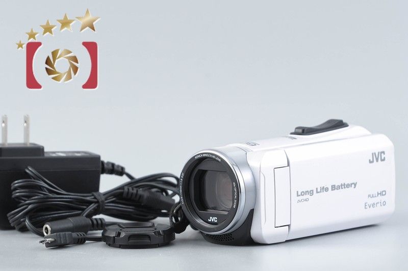 【中古】JVC ケンウッド Everio GZ-F200 パールホワイト デジタルビデオカメラ 13,536円