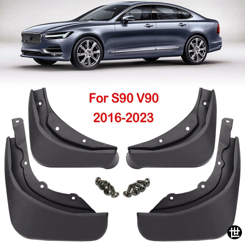 VOLVO V90 S90 2016 - 2023 用マッドフラップセット マッドフラップ マッドガード フロント リア モールド 2017 - 20 2022 2021