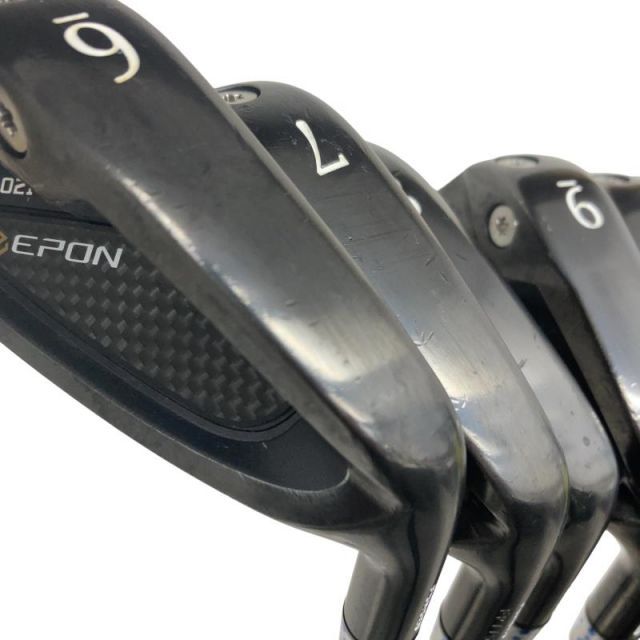 【中古】 エポンゴルフ株式会社 EPON EF-02I 5S(#6-PW) アイアンセット IR リシャフト (フレックスその他) メンズ 男性用 右利き 右用 Cランク ゴルフクラブ