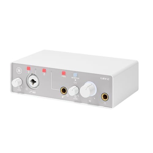 ヤマハ YAMAHA USB2.0 オーディオインターフェース 24bit/192kHz 2イン/2アウト 音楽制作 レコーディング 配信 ループバック機能 ホワイト UR12MK3 W★m f1973a0d