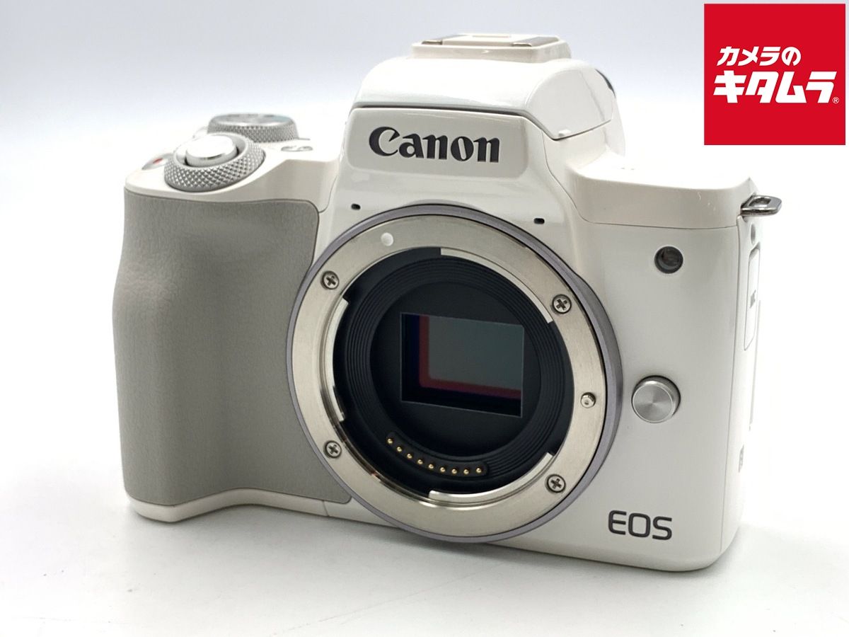 【中古】 【美品】 キヤノン EOS Kiss M ボディ ホワイト