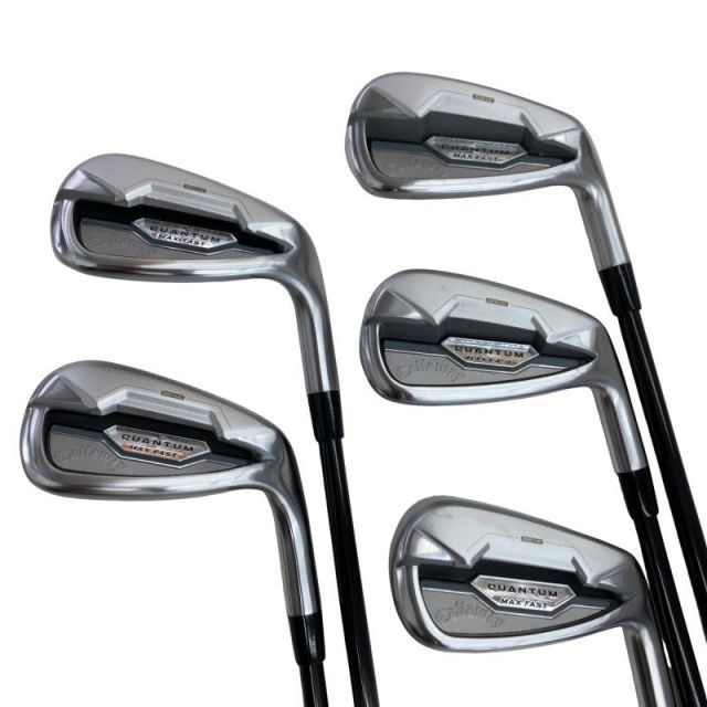 【中古】 キャロウェイ QUANTUM MAX FAST 5S アイアンセット IR 純正特注シャフト (フレックスSR) メンズ 男性用 右利き 右用 Cランク ゴルフクラブ
