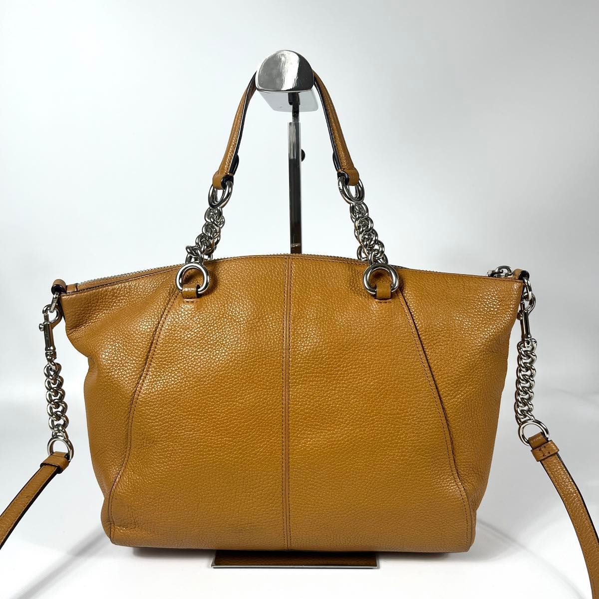 美品 COACH コーチ プレーリーサッチェル レザー 2WAY チェーン 