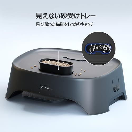 Neakasa AirStep 空気清浄機能付き 猫トイレ用ステップ 2-in-1 脱臭・粉じん・抜け毛対策 3段階風量モード M1 Plus/M1 Lite対応 自動・一般猫トイレ対応e 31d4d4b6
