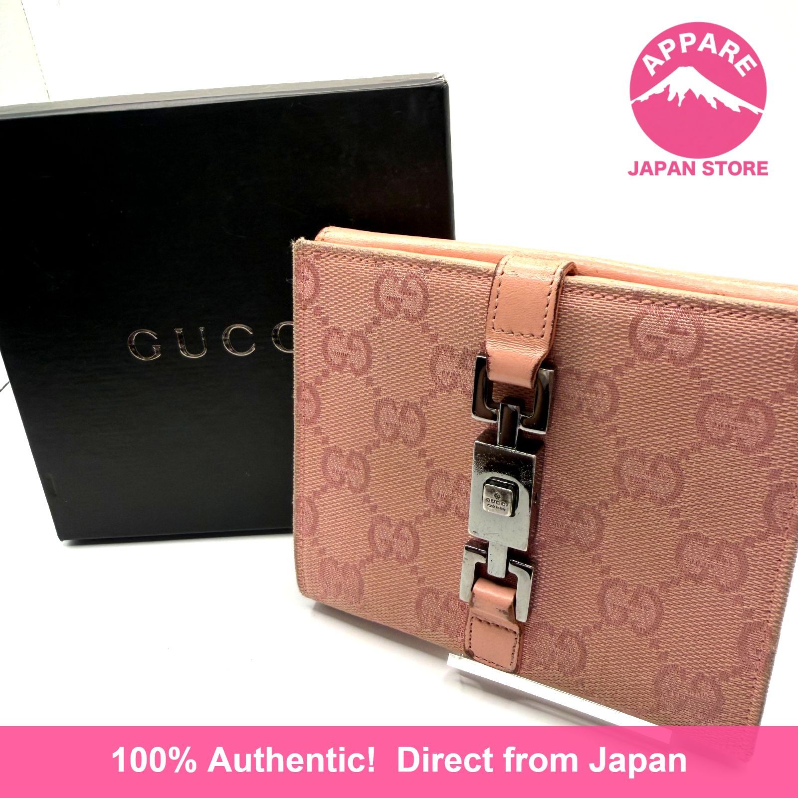 GUCCI グッチ ジャッキー金具×GG柄 二つ折り財布 12,775円