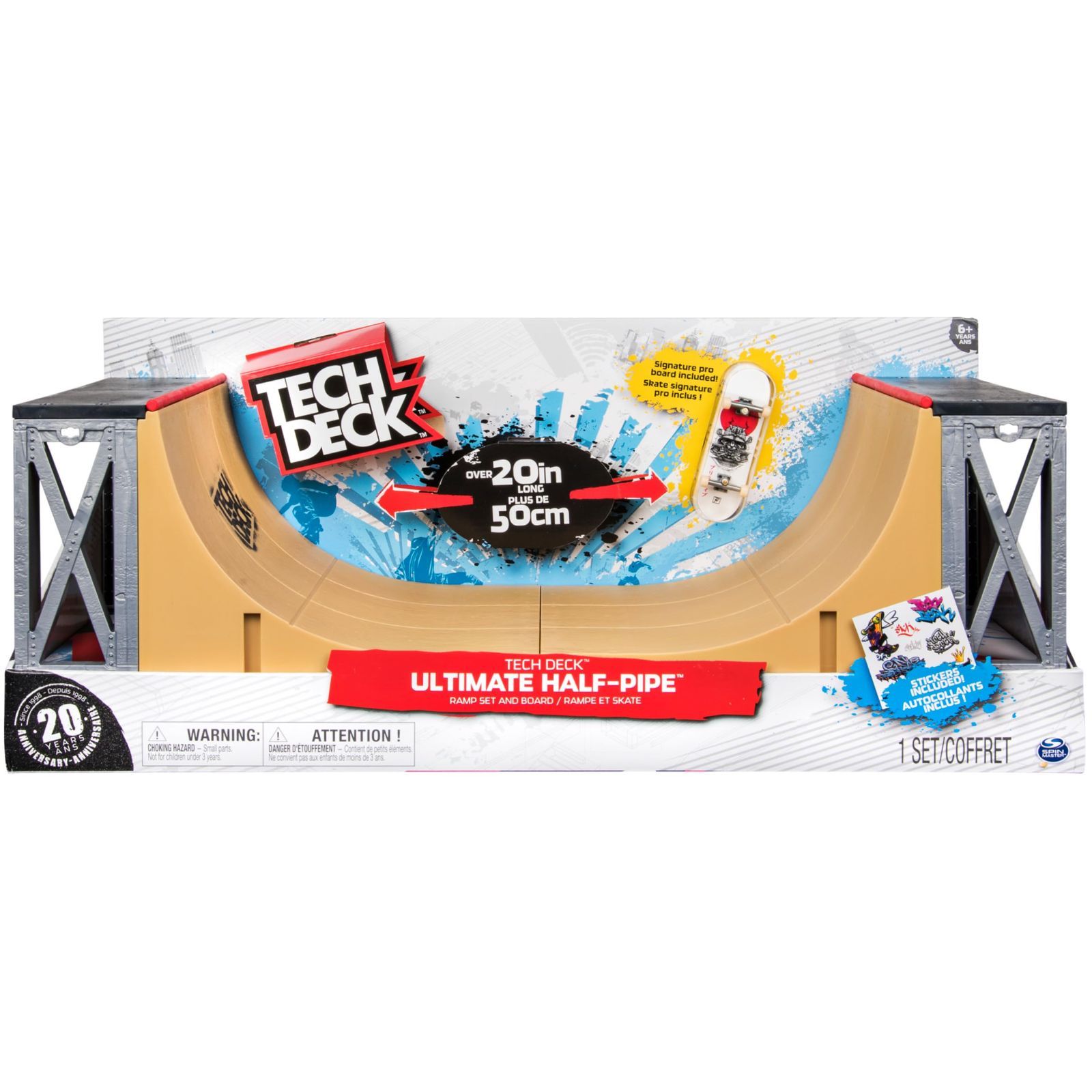 【在庫セール】究極のハーフパイプスロープと独自のPrimitive - Proモデルフィンガーボード DECK 対象年齢6歳以上 TECH