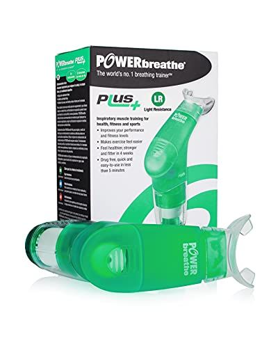 パワーブリーズ POWERbreathe PLUS 呼吸筋トレーニング器具 パワーブリーズプラス Light Resistance 標準負荷 グリーン LIGHT GREEN★m a605fd8d