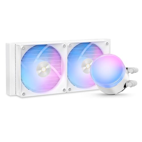 Ocypus Delta L24 ARGB CPUクーラー 簡易水冷 240mm、レイヤーARGBライティングエフェクト、TDP 280W、低ノイズポンプ、高性能4ピンPWM ファン、最大2000 RPM、AMD AM4/AM5、Intel abe9394c