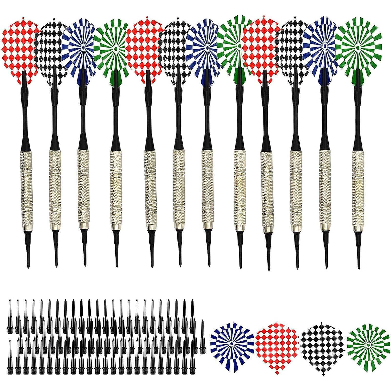 数量限定】12本 14g ソフトダーツセット 初心者・初中級者向け 入門用