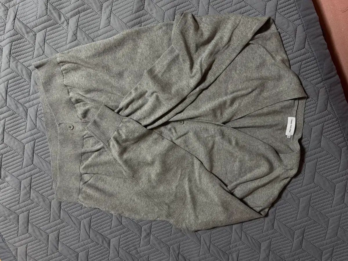 Steady Every Wear デイリー コットン カーディガン グレー メランジ 2