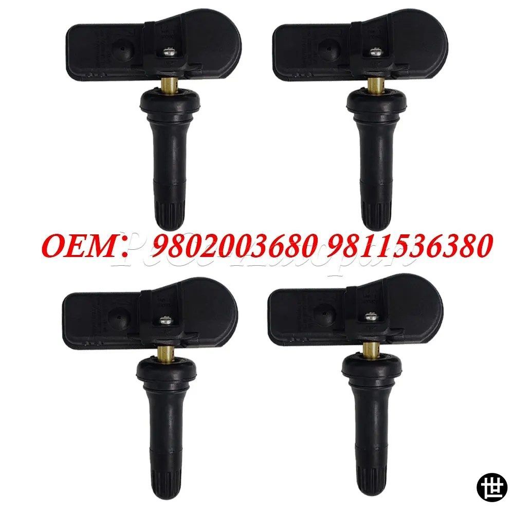 シトロエン DS4 DS5 C4 C5 プジョー 207 301 308 408 508 3008 9802003680 9811536380 用 TPMS タイヤエア圧モニターセンサー 1/4個