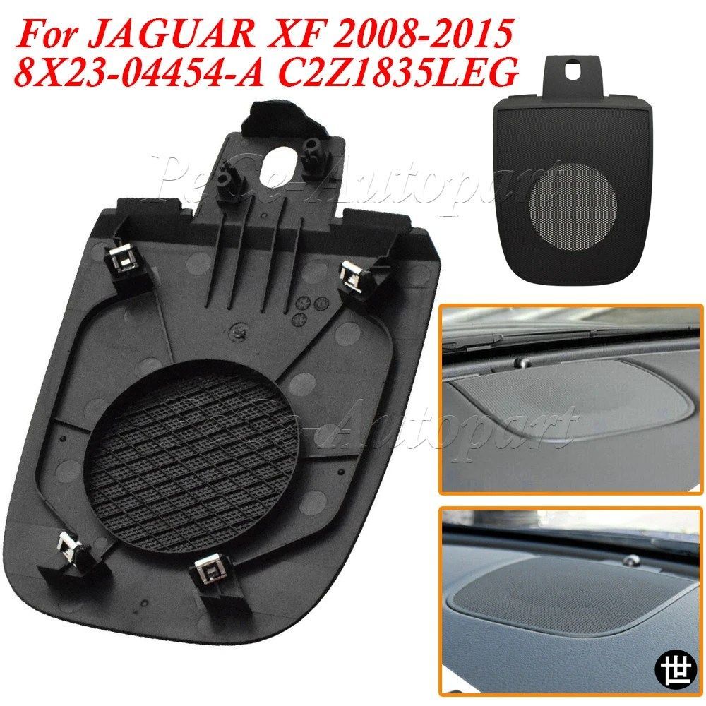 8X23-04454-A C2Z1835LEG JAGUAR XF 2008-2015用 ブラック ダッシュボード上部スピーカーカバー