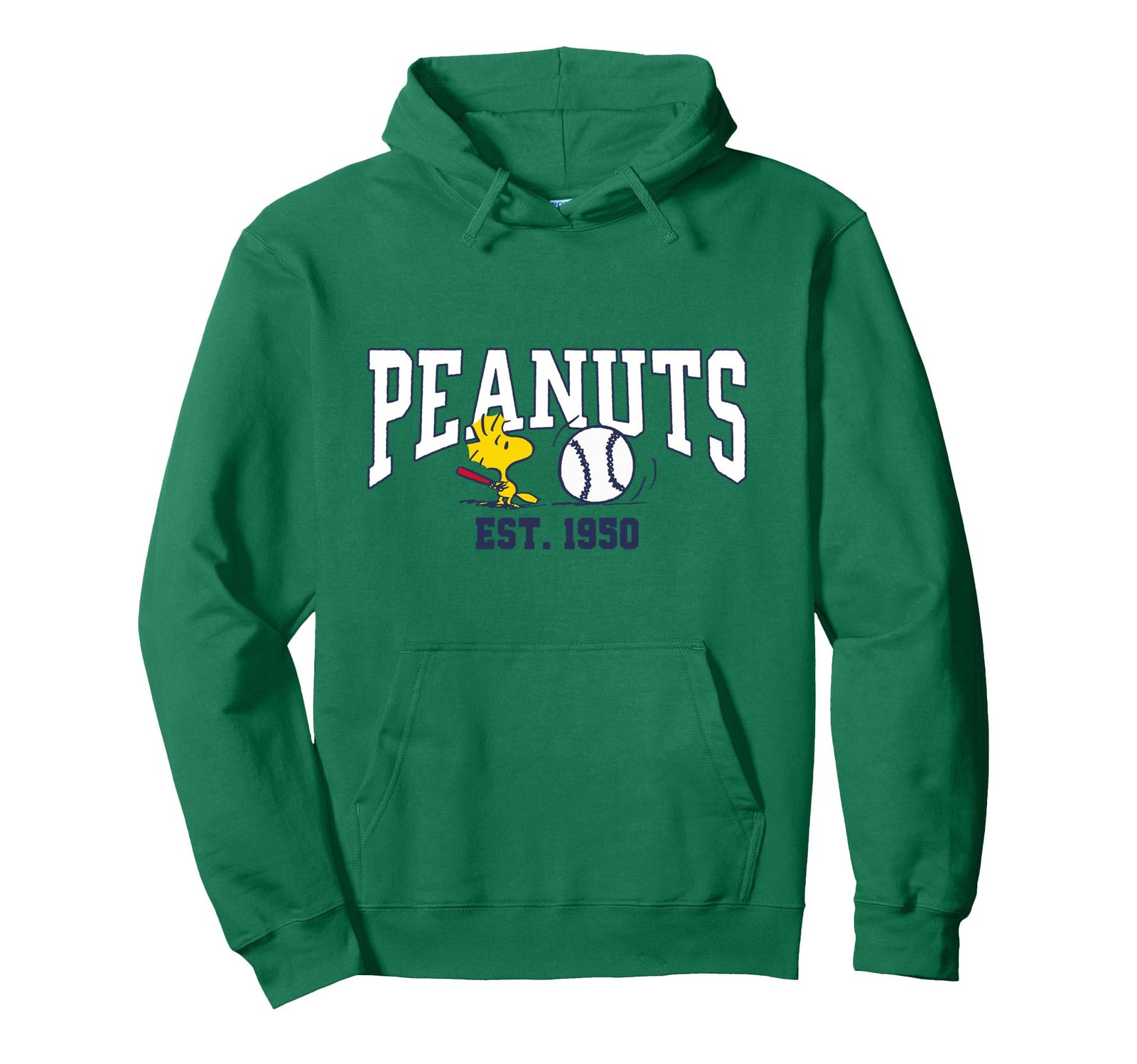 新品 PEANUTS ウッドストック プレイング 野球 Est 1950 パーカー