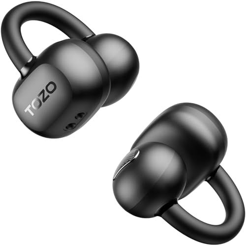 TOZO Open EarRing イヤホン bluetooth ワイヤレスイヤホン イヤーカフ オープンイヤー 小型軽量 存在感ゼロ 忘れるような装着感 中低音域 暖色系音質 カスタムエEQ 専用アプリ IPX5防水 AI 通話時ENC ノ 3a98d9f4