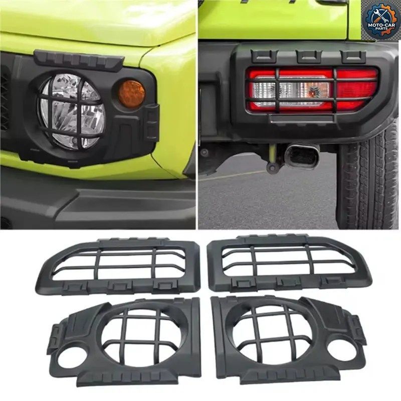リアテールライトランプカバー、車のフロントフォグライト保護ヘッドライト、ジムニーJB74 2019-2026