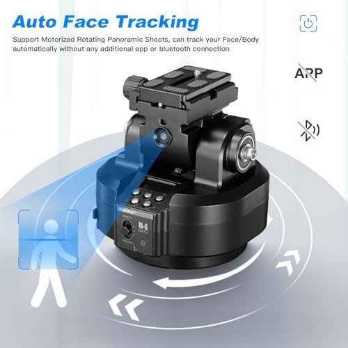 R◆SOONPHO 電動雲台 M6 AI自動追跡 360°回転可 耐荷重2kg 操作簡単 長時間使用可能 スマートフォン カメラ対応 日本語説明 ライブ配信 ビデオ撮影 1e341053