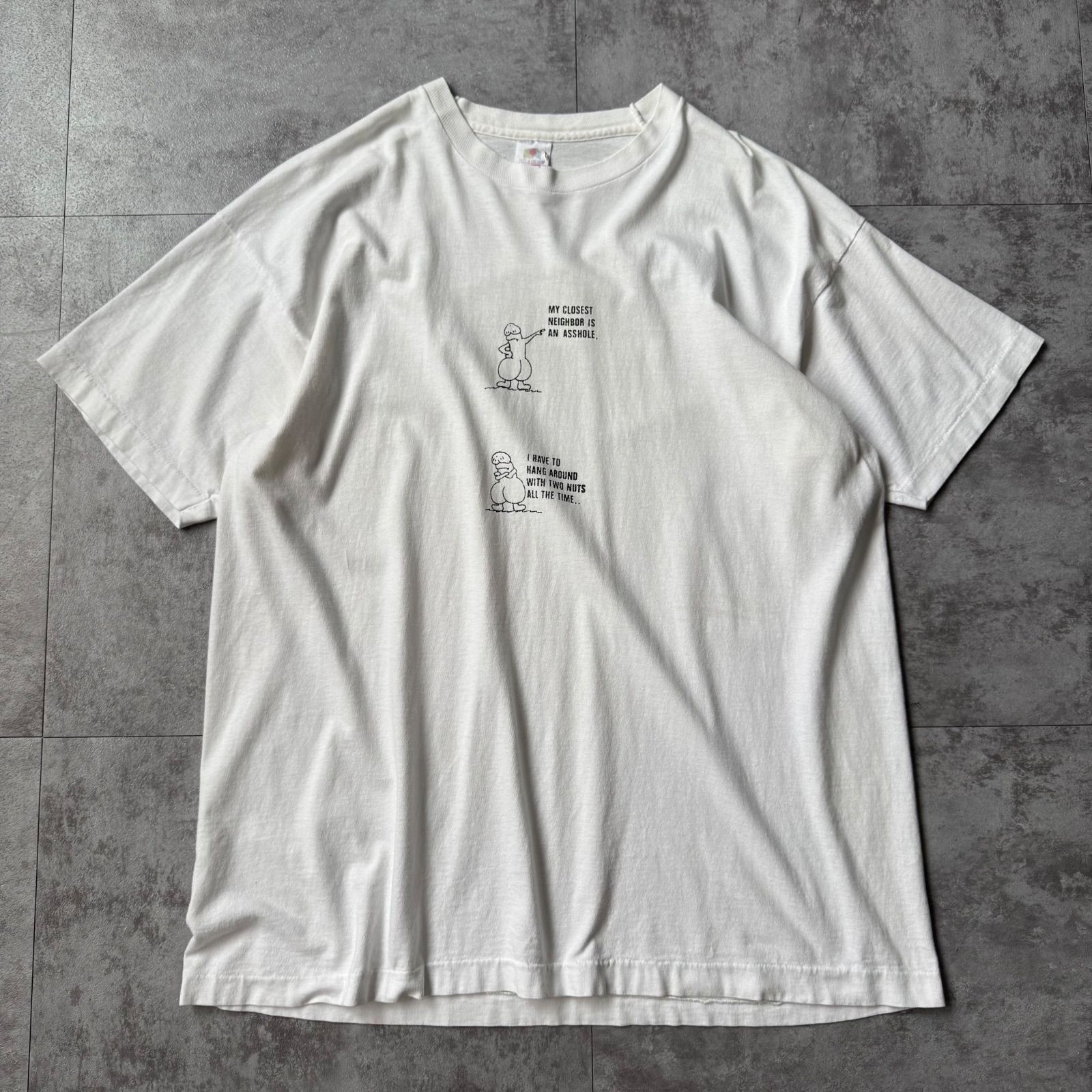 1990's Ero Joke Tee made in USA / 90年代 エロ ジョーク Tシャツ アメリカ製 裾袖シングル