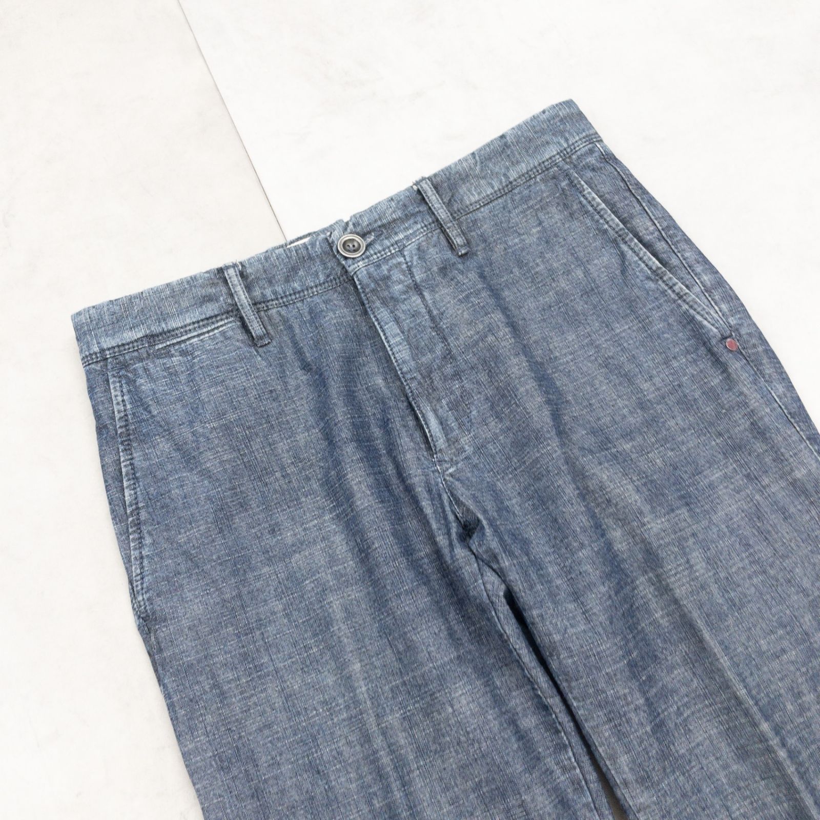 INCOTEX インコテックス デニムパンツ スラックス コットン ネイビー