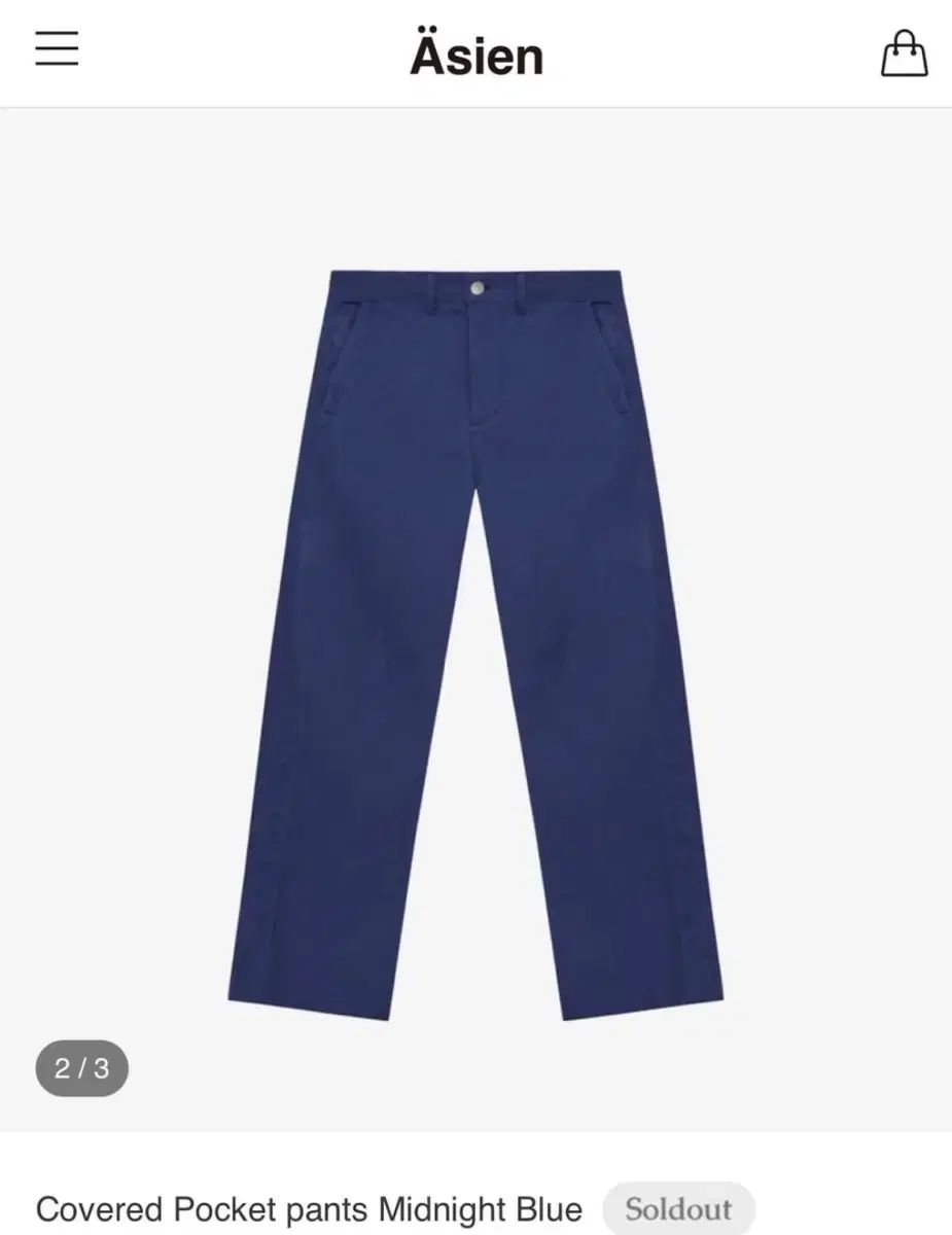 1 アジアン COVERED POCKET PANTS ブルー 29,966円
