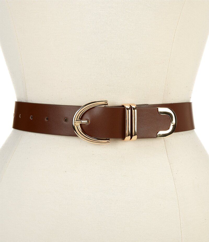 ディラーズ レディース アクセサリー ベルト レザー フェイクレザー Dillards 125 Multi Loop Faux Leather Belt Chocolate Brown ブラウン