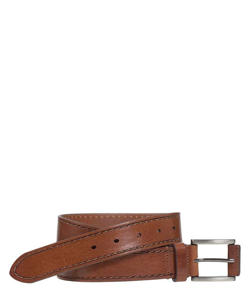 ジョンストンアンドマーフィー メンズ アクセサリー ベルト Johnston Murphy Mens Laser Topstitch Belt Tan タン