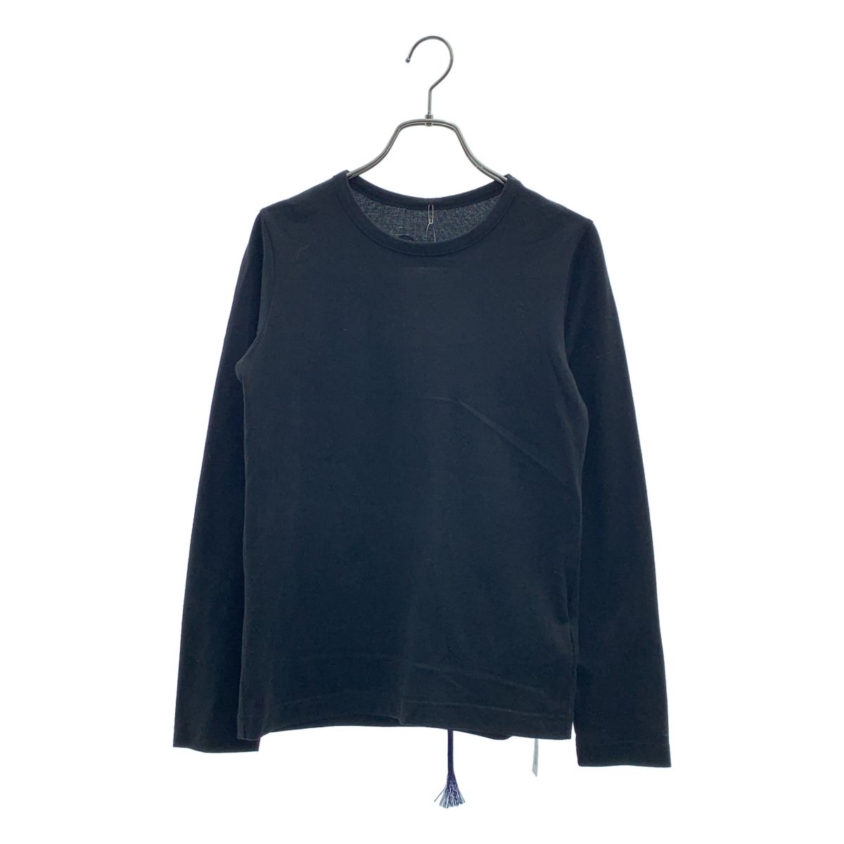 【美品】 Y's / ワイズヨウジヤマモト | CORD EMBROIDERY / コットン バックプリント カットソー | 2 | ブラック | レディース
