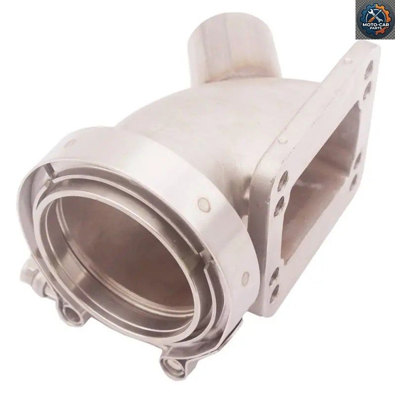 アダプターフランジ 2.5インチ 63MM Vバンド 90度 T3/T4 ターボエルボ クランプ付き