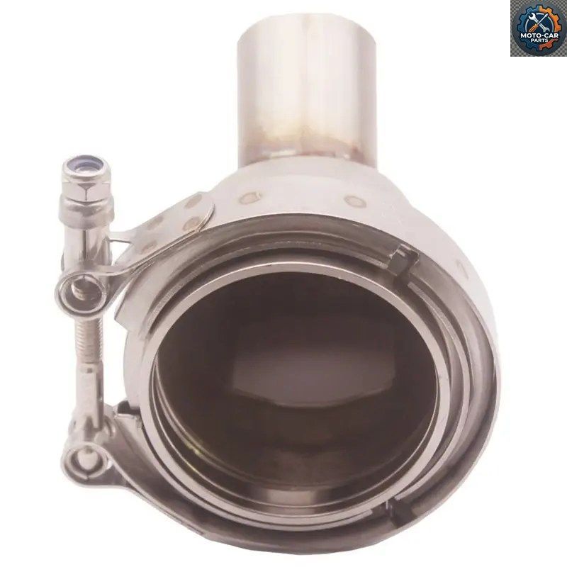 アダプターフランジ 2.5インチ 63MM Vバンド 90度 T3/T4 ターボエルボ クランプ付き