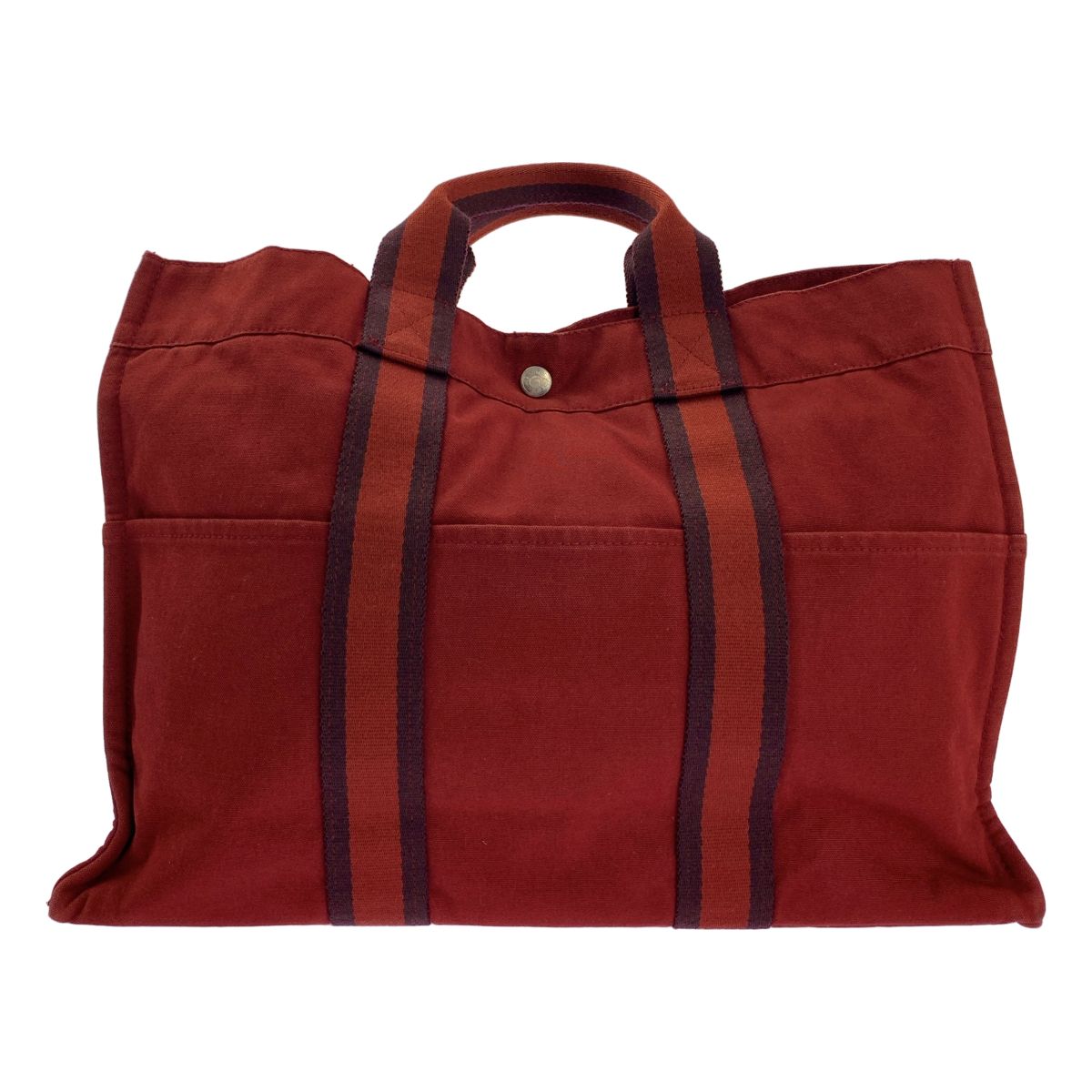 HERMES / エルメス | フールトゥMM キャンバス トートバッグ | レッド | レディース