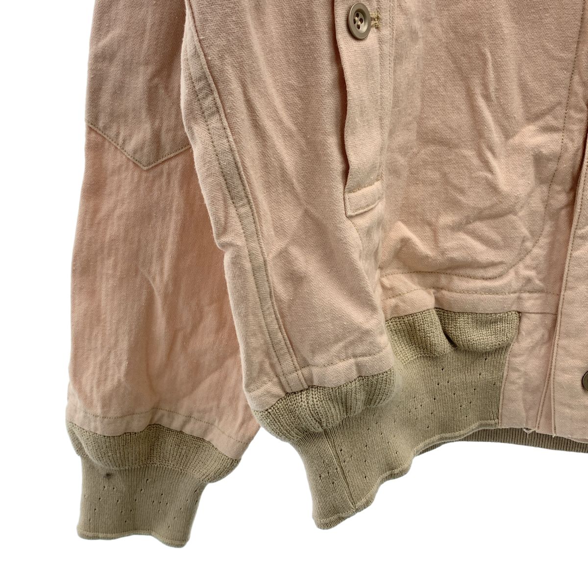NICENESS / ナイスネス | 2022SS | EUGENE Wild Silk Flight Jacket ユージン ワイルド シルク フライトジャケット | S | ピンク | メンズ NICENESS / ナイスネス | 2022SS | EUGENE Wild Silk Flight Jacket