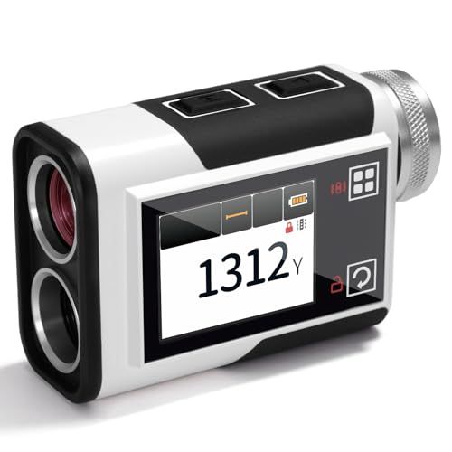★新品★CIGMAN ゴルフレーザー距離計 2.4インチタッチスクリーン 1312ヤード 6倍ズーム USB-C充電式 IP54防水 ゴルフ用距離計 スロープ補正 フラッグロック 日本語説明書付き 014c923a