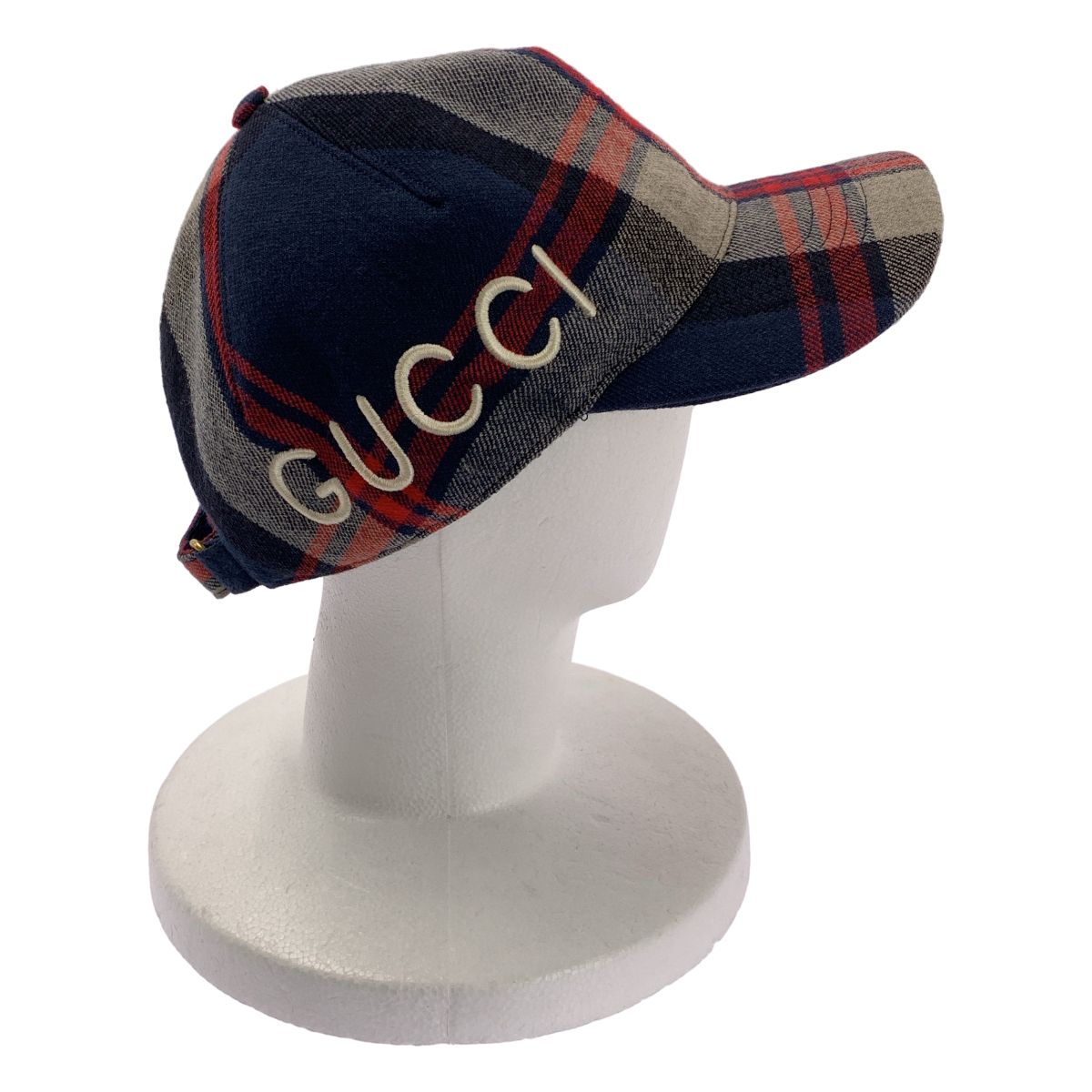 専用　GUCCI グッチ キャップ XL GUCCI / グッチ | チェック 刺しゅう キャップ | XL | ネイビー