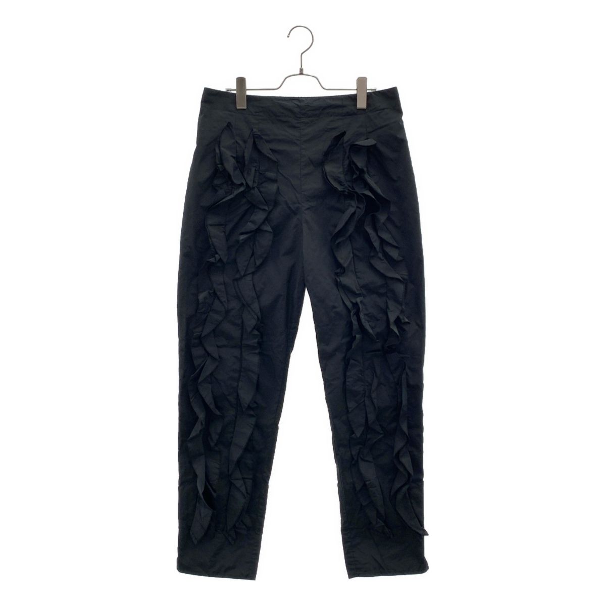 TOGA PULLA / トーガプルラ | 2025SS | MEMORY TAFFTA PANTS / フラワーモチーフ メモリータフタパンツ | 36 | ブラック | レディース