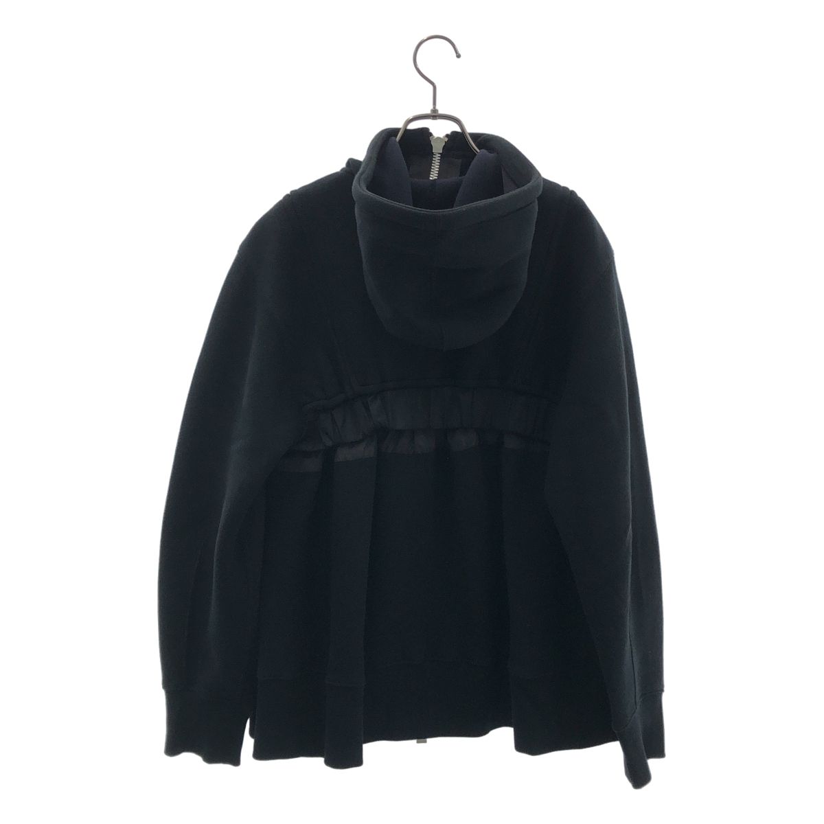 sacai / サカイ | 2022AW | Sweat Zip Up Blouson / スウェット ジップアップ ブルゾン ジャケット | 4 | ブラック | レディース sacai / サカイ | 2022AW | Sweat Zip Up Blouson / スウェット ジップアップ ブルゾン ジャケット | 4 | ブラック | レディース